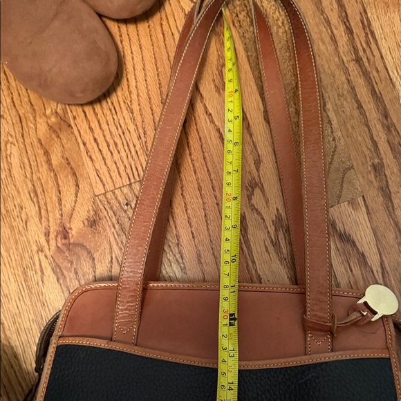 Dooney & Bourke Black and Tan Shoulder Bag - Picture 12 of 13